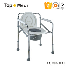 Krankenhaus-Toiletten-Rollstuhl mit Stahlrahmen für Patienten